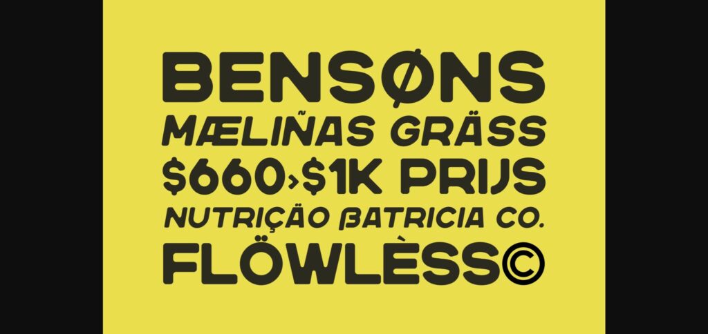 Nersans Font Poster 6