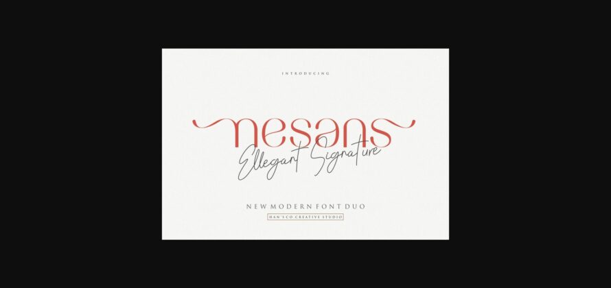 Nesans Font Poster 3