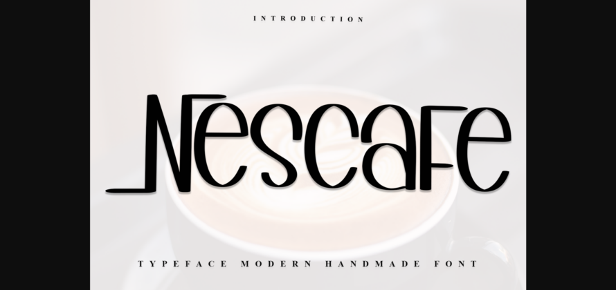 Nescafe Font Poster 3