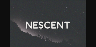 Nescent Font Poster 1