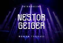 Nestor Geiger Font Poster 1