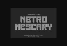 Netro Nescary Font Poster 1