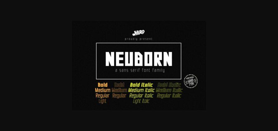 Neuborn Font Poster 3