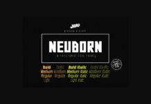 Neuborn Font Poster 1