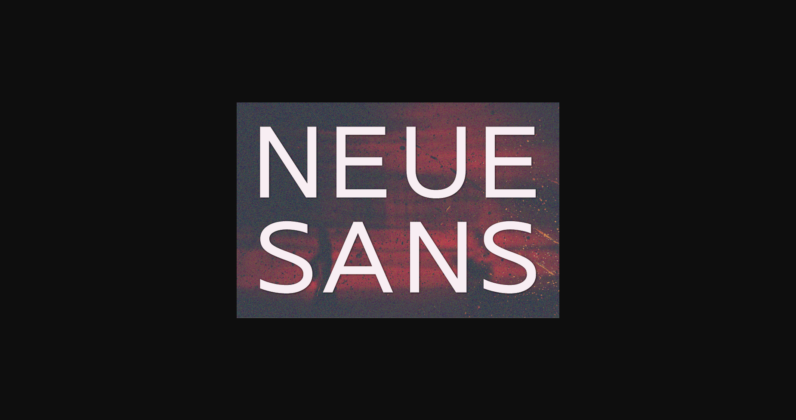 Neue Sans Font Poster 1