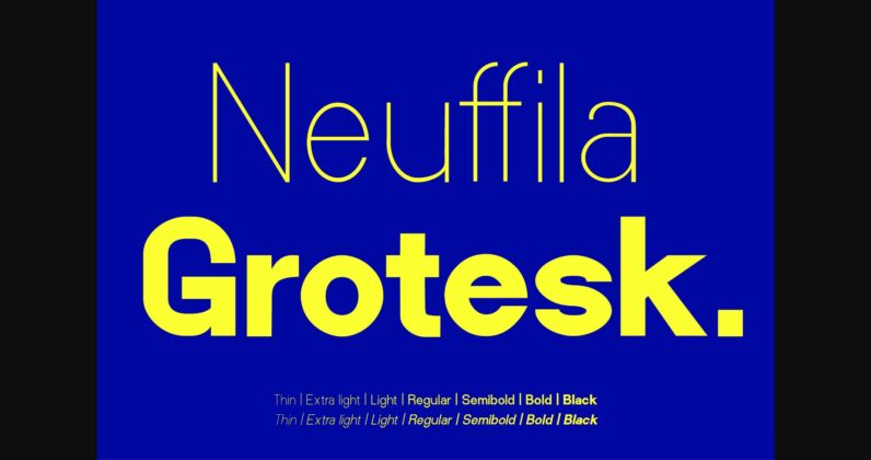 Neuffila - Grotesk Sans Family Font Poster 3