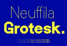 Neuffila - Grotesk Sans Family Font Poster 1
