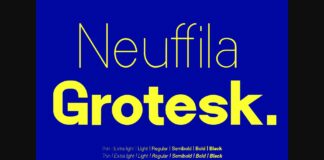 Neuffila - Grotesk Sans Family Font Poster 1