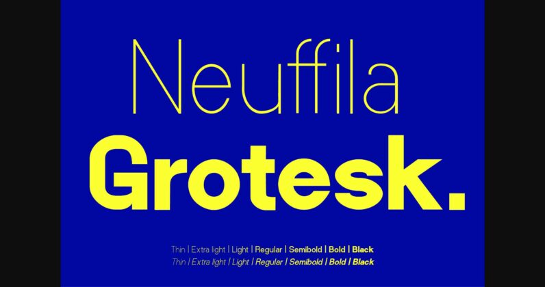 Neuffila - Grotesk Sans Family Font Poster 1