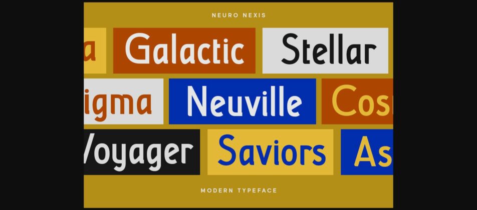 Neuro Nexis Font Poster 10