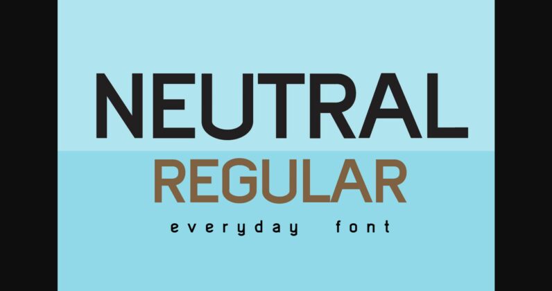 Neutral Font Poster 3