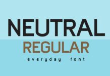 Neutral Font Poster 1