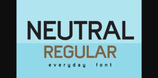 Neutral Font Poster 1