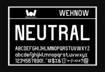 Neutral Font Poster 1