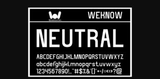 Neutral Font Poster 1