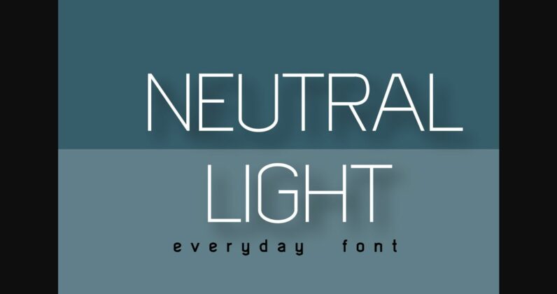 Neutral Light Font Poster 3