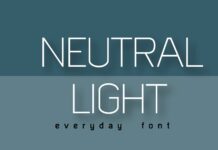 Neutral Light Font Poster 1