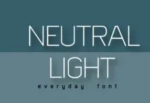Neutral Light Font Poster 1