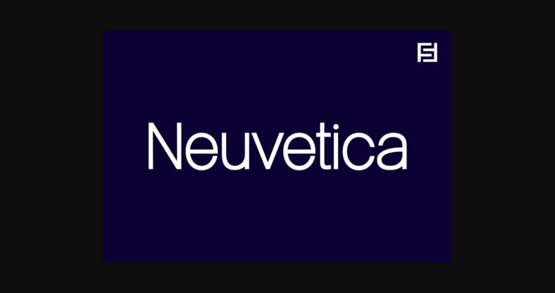 Neuvetica Font Poster 3