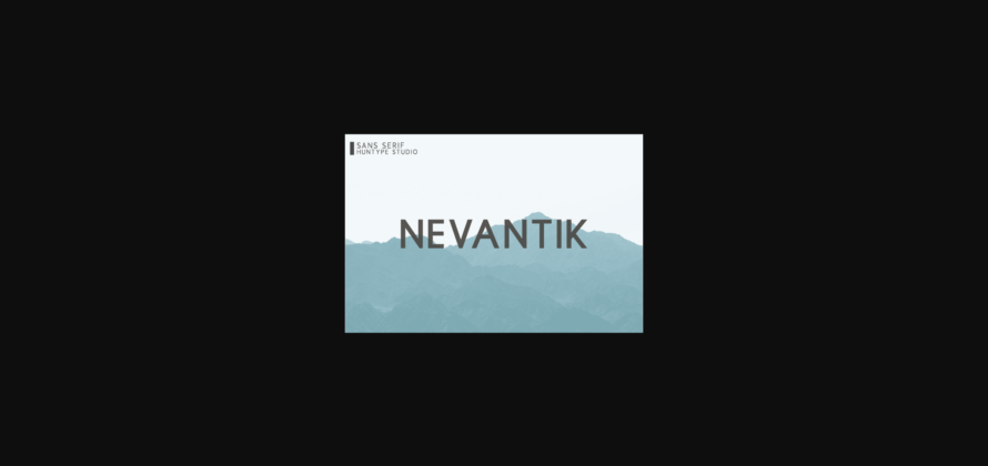Nevantik Font Poster 3
