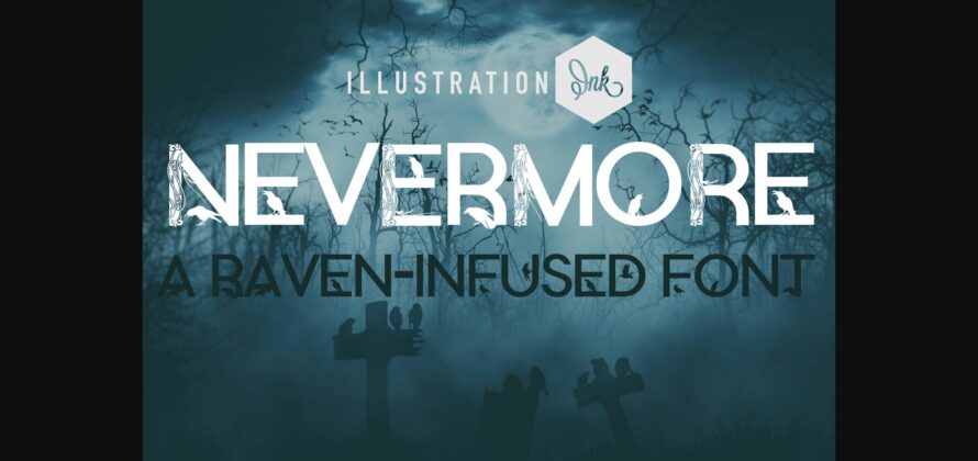 Nevermore Font Poster 3