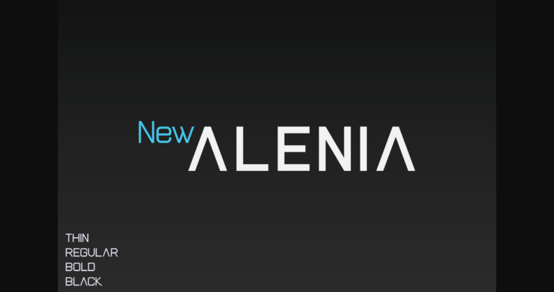 New Alenia Font Poster 3