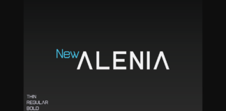 New Alenia Font Poster 1