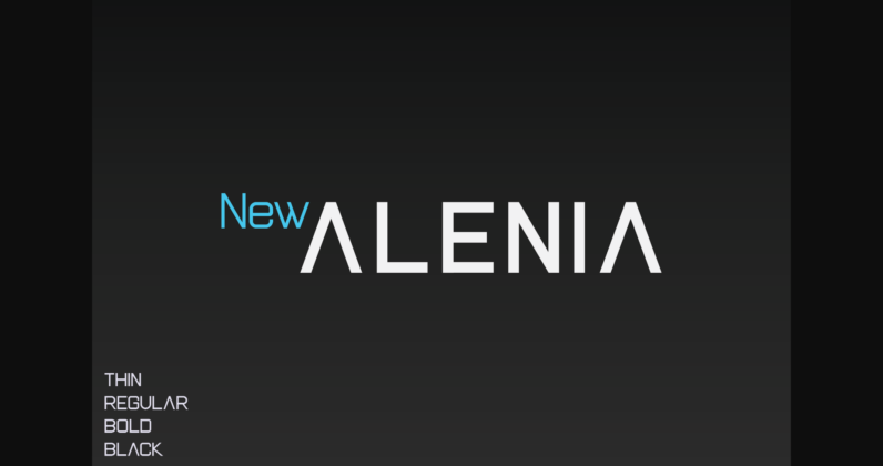 New Alenia Font Poster 1