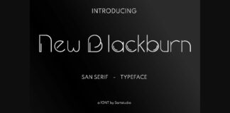 New Blackburn Font Poster 1