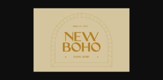 New Boho Font Poster 1