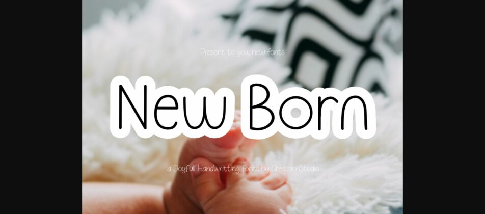New Born Font Poster 3