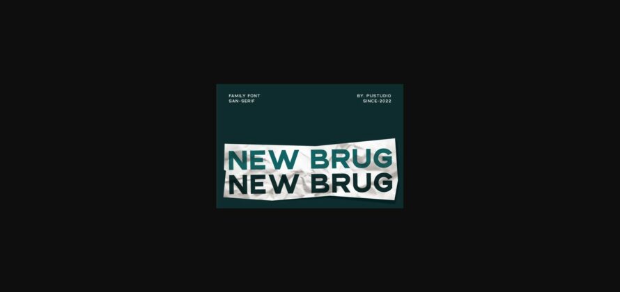 New Brug Font Poster 3