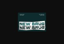 New Brug Font Poster 1