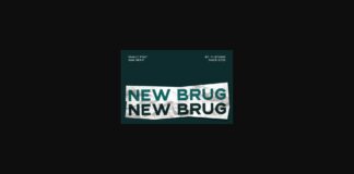 New Brug Font Poster 1