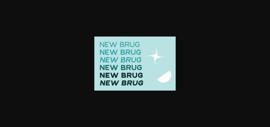 New Brug Font Poster 2