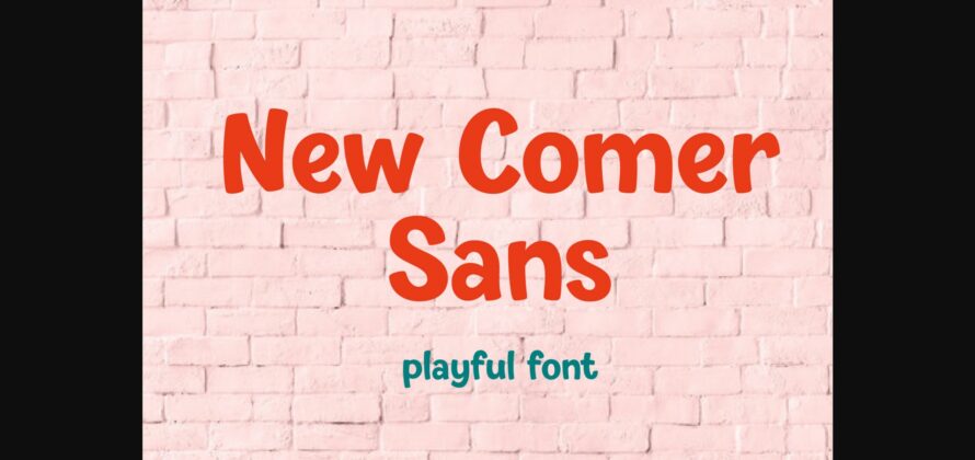 New Comer Sans Font Poster 3