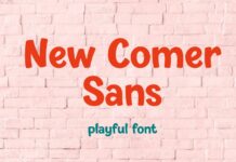 New Comer Sans Font Poster 1