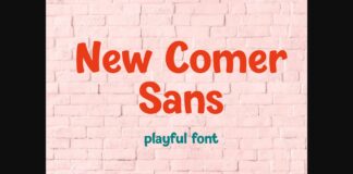 New Comer Sans Font Poster 1