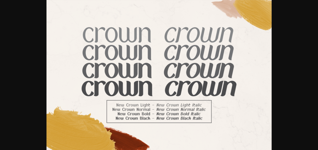 New Crown Font Poster 4