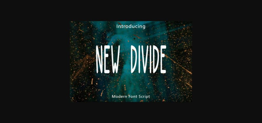 New Divide Font Poster 3