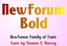 New Forum Bold Font Poster 1