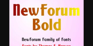 New Forum Bold Font Poster 1