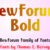 New Forum Bold Font