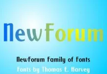 New Forum Font Poster 1