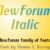New Forum Italic Font