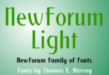New Forum Light Font New Forum Light Font Poster 1