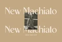 New Machiato Font Poster 1