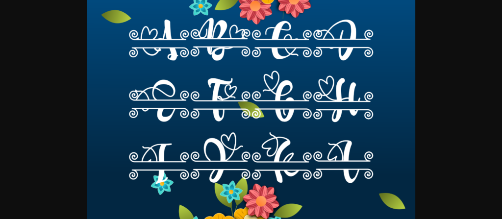 New Monogram Font Poster 9