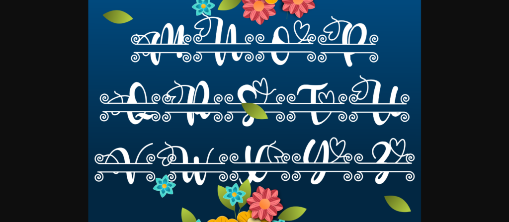 New Monogram Font Poster 10