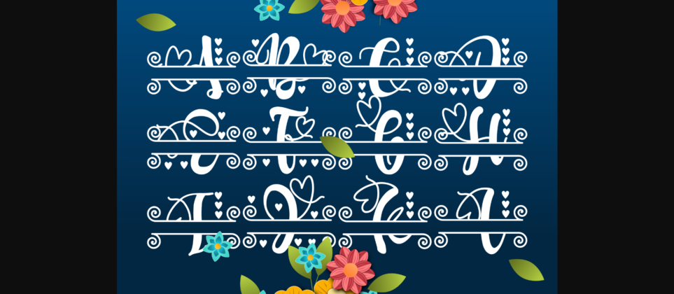 New Monogram Font Poster 11